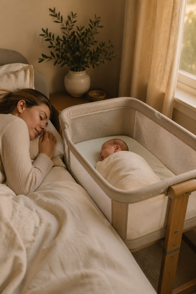 best bassinets for newborns bedside bassinet cozy neutral nursery sleeping baby