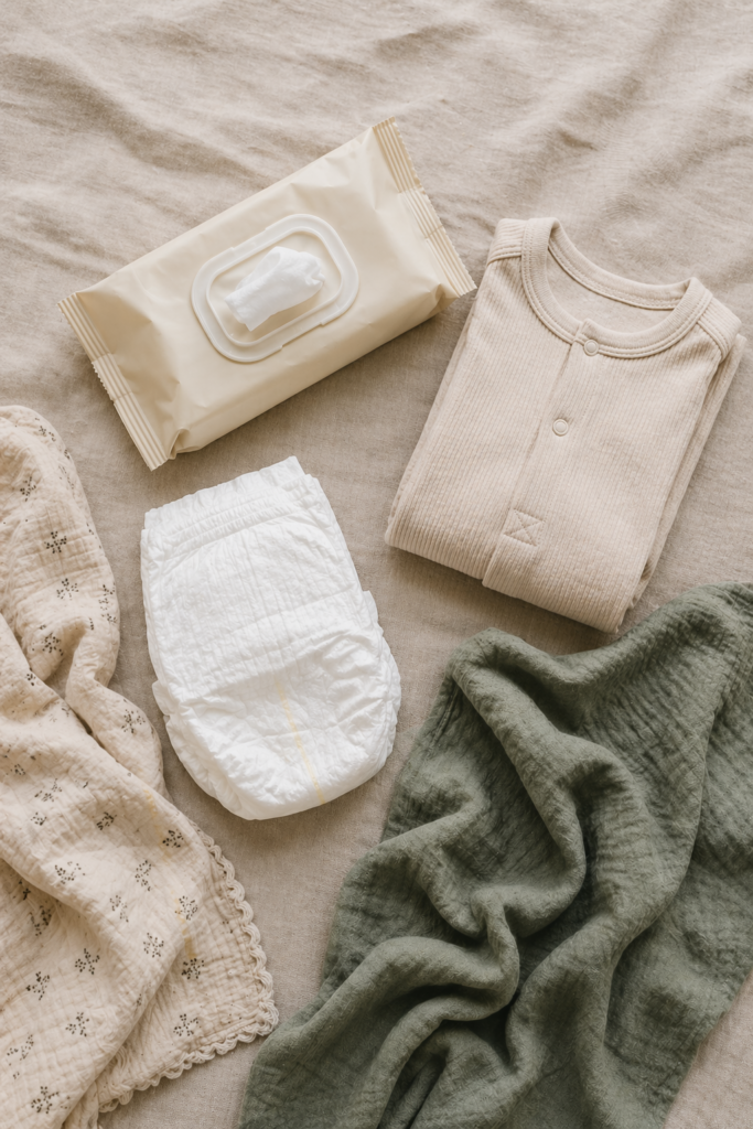 best baby wipes for newborns clean gentle diapering essentials flat lay